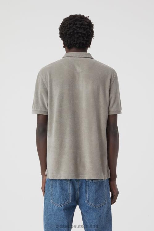 Kleidung graues Furnier 0RP8Z2133 CLOSED Frottee-Polo Männer