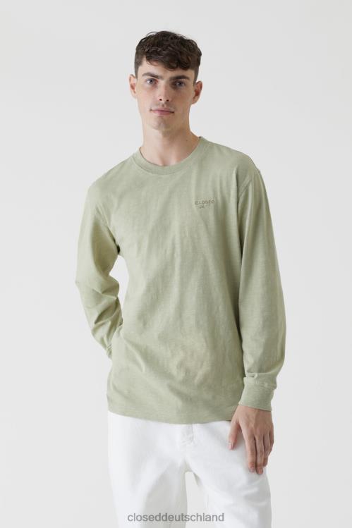 Kleidung helles Moosgrün 0RP8Z2144 CLOSED 24/7-Langarmshirt Männer