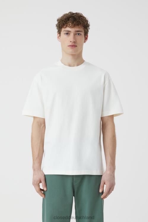 Kleidung Elfenbein 0RP8Z2169 CLOSED Bedrucktes T-Shirt Männer