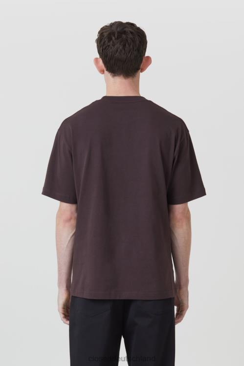 Kleidung Feige lila 0RP8Z1032 CLOSED klassisches T-Shirt Männer