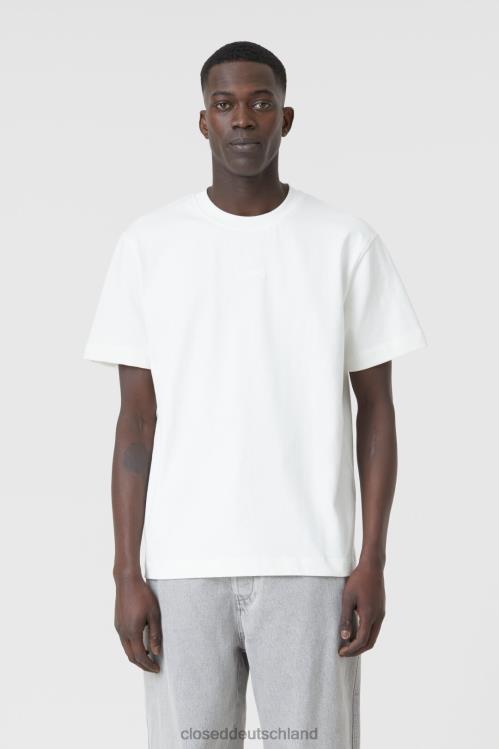 Kleidung Marmor weiß 0RP8Z2123 CLOSED Logo-T-Shirt Männer