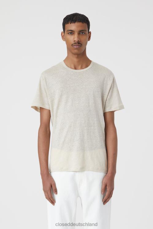 Kleidung Sanddüne 0RP8Z2115 CLOSED Leinen-T-Shirt Männer