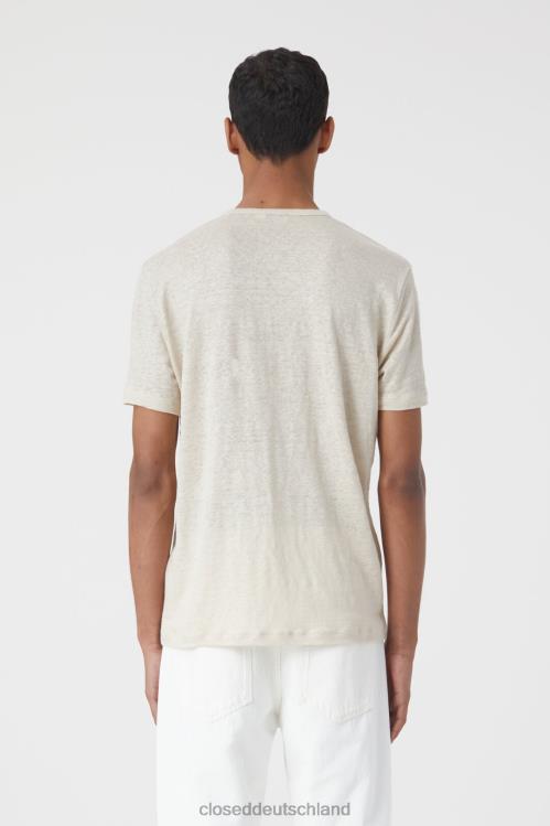 Kleidung Sanddüne 0RP8Z2115 CLOSED Leinen-T-Shirt Männer