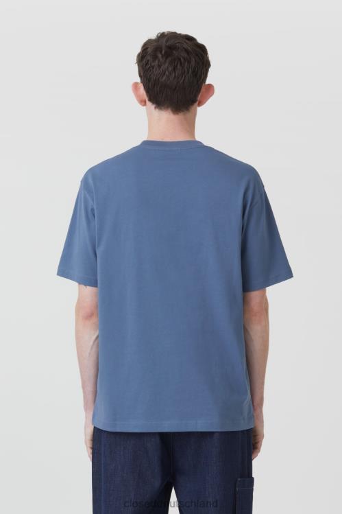 Kleidung Schattenblau 0RP8Z1027 CLOSED Bedrucktes T-Shirt Männer