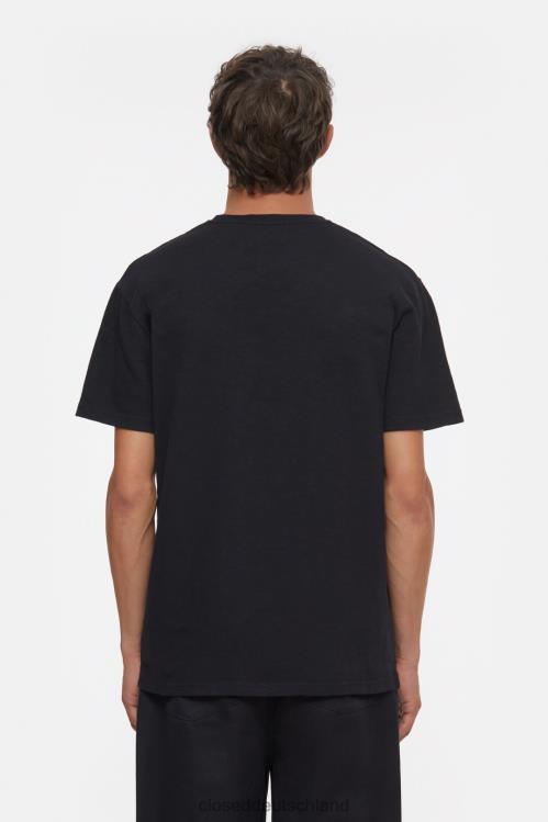 Kleidung Schwarz 0RP8Z1010 CLOSED Logo-T-Shirt Männer