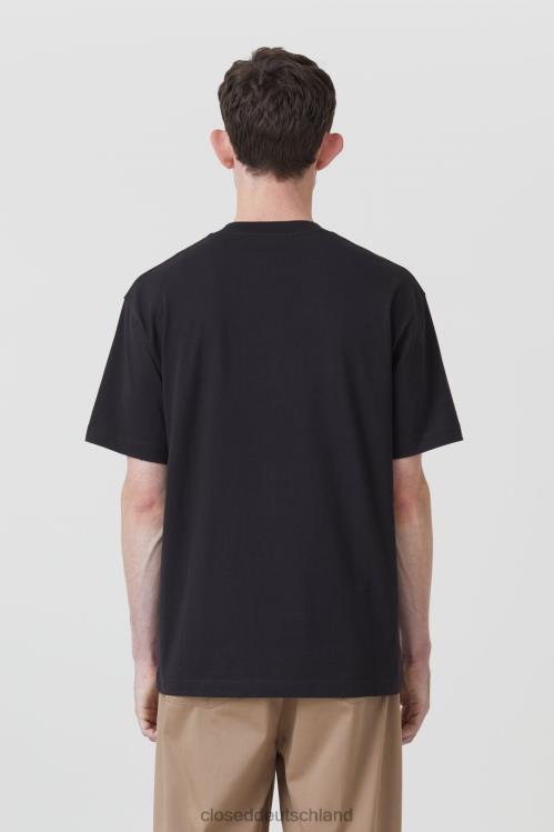 Kleidung Schwarz 0RP8Z1026 CLOSED Bedrucktes T-Shirt Männer