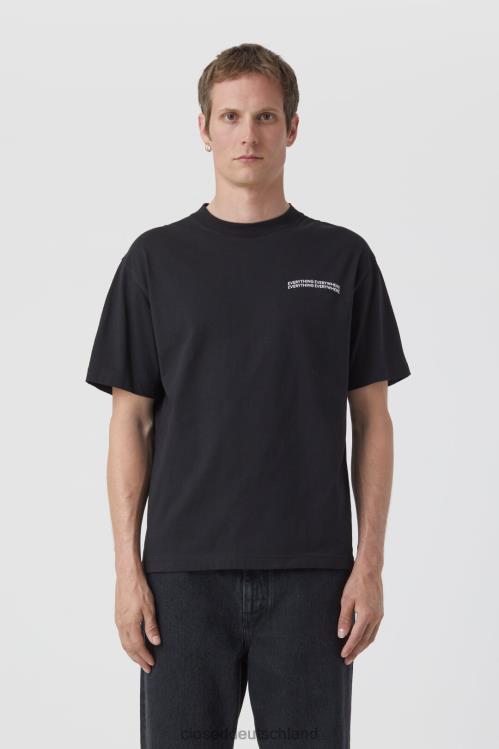 Kleidung Schwarz 0RP8Z1028 CLOSED Bedrucktes T-Shirt Männer