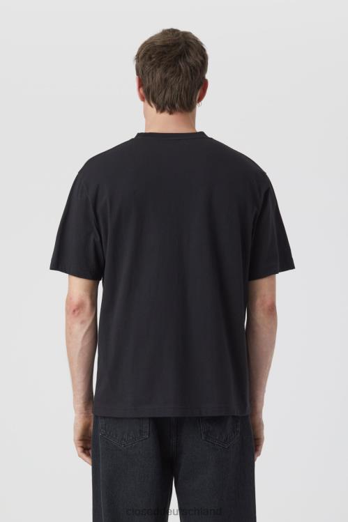Kleidung Schwarz 0RP8Z1028 CLOSED Bedrucktes T-Shirt Männer