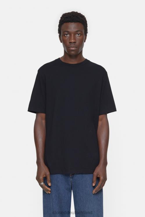 Kleidung Schwarz 0RP8Z1041 CLOSED Logo-T-Shirt Männer