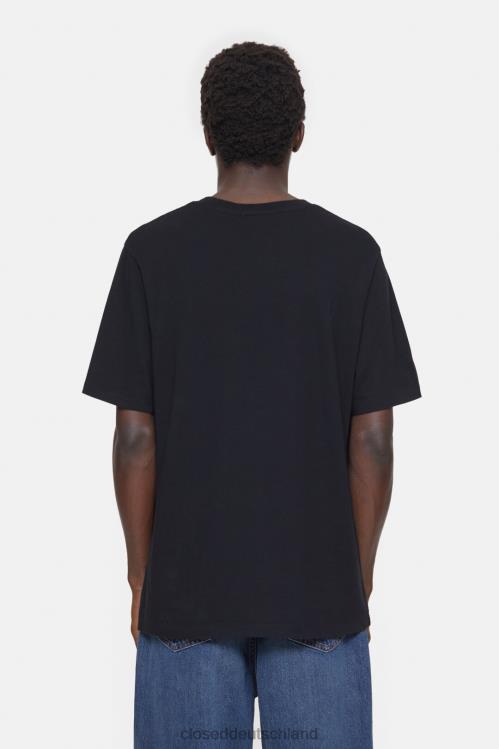Kleidung Schwarz 0RP8Z1041 CLOSED Logo-T-Shirt Männer