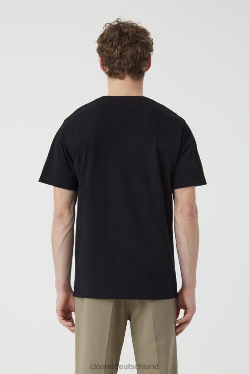 Kleidung Schwarz 0RP8Z1047 CLOSED T-Shirt aus Bio-Baumwolle Männer