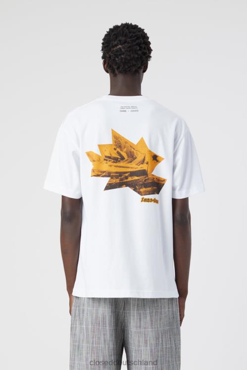 Kleidung Weiß 0RP8Z2171 CLOSED x Hamburger Kunsthalle Kollaborations-T-Shirt Männer