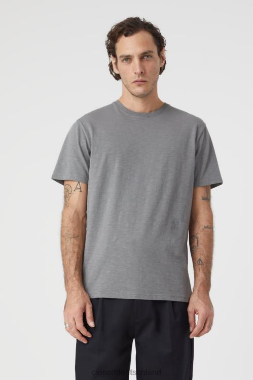 Kleidung aschgrau 0RP8Z1011 CLOSED klassisches T-Shirt Männer