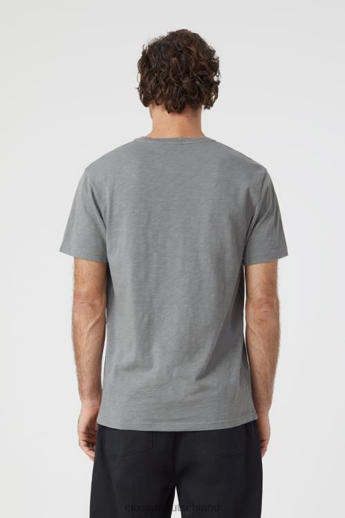 Kleidung aschgrau 0RP8Z1011 CLOSED klassisches T-Shirt Männer