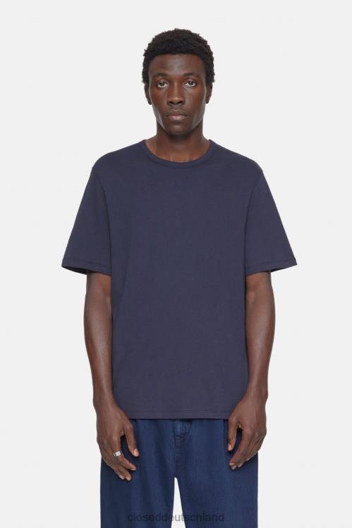 Kleidung dunkle Nacht 0RP8Z1023 CLOSED T-Shirt aus Baumwolle und Kaschmir Männer