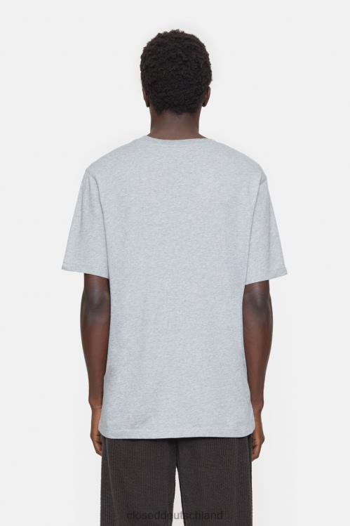 Kleidung hellgrau meliert 0RP8Z1042 CLOSED Logo-T-Shirt Männer
