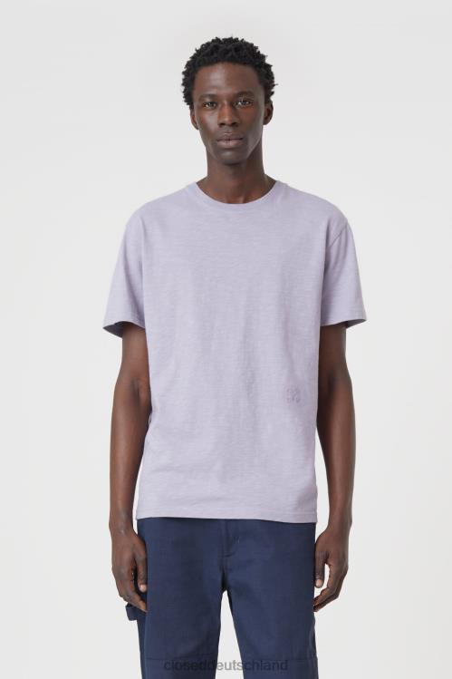 Kleidung staubiges Violett 0RP8Z1018 CLOSED klassisches T-Shirt Männer