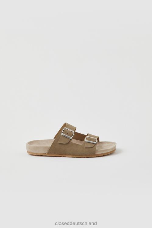 Schuhwerk Mangoldgrün 0RP8Z2192 CLOSED Slipper aus Wildleder Männer