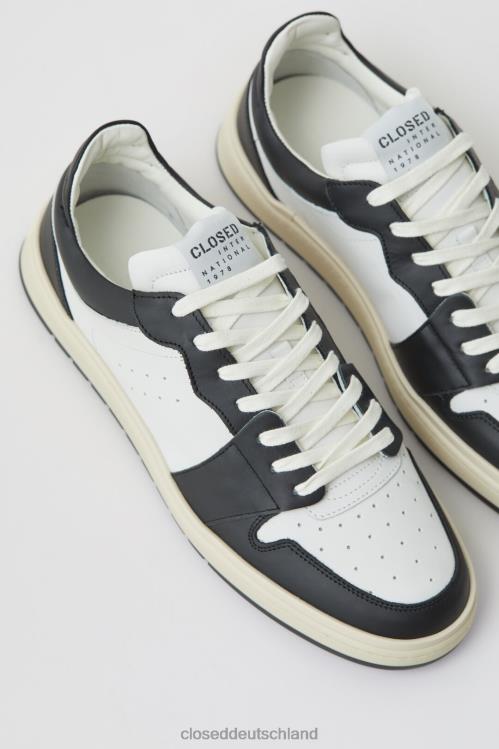 Schuhwerk Schwarz 0RP8Z2194 CLOSED Low-Top-Sneakers aus glattem Nappaleder Männer