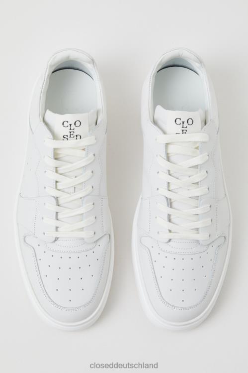 Schuhwerk Weiß 0RP8Z1114 CLOSED Nappa-Sneaker niedrig Männer