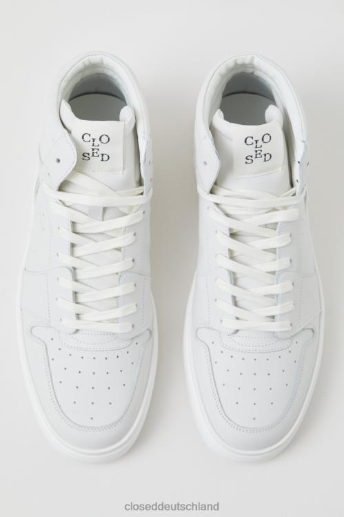 Schuhwerk Weiß 0RP8Z1115 CLOSED Nappa-Sneaker hoch Männer